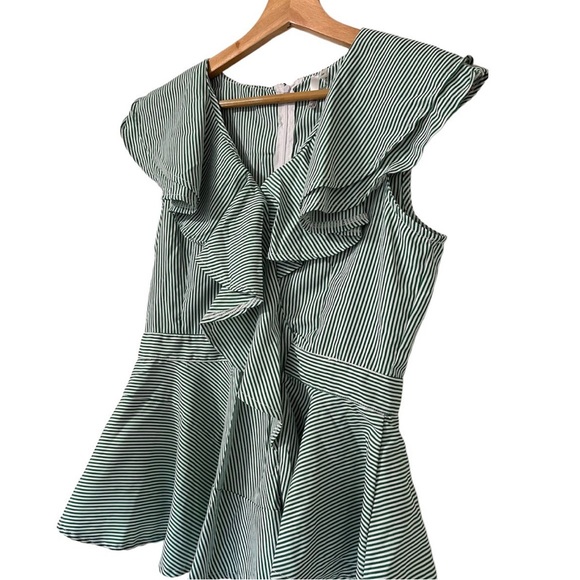 NWT Dalin Ruffle Stripe Short Sleeve - Picture 2 of 5